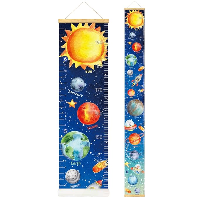 Planets Kids Wall Growth Chart